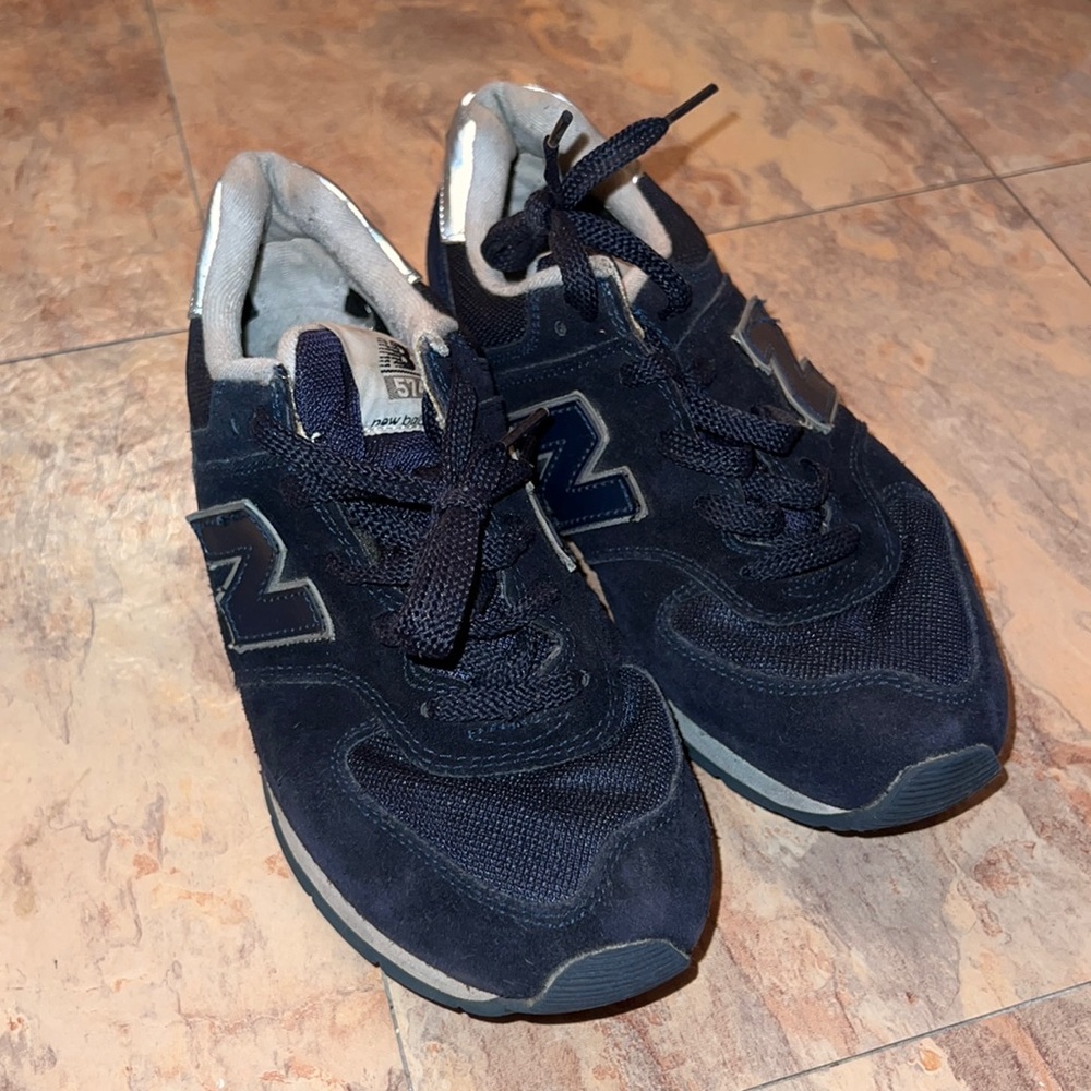 Navy blue new balance 574 boys size 6